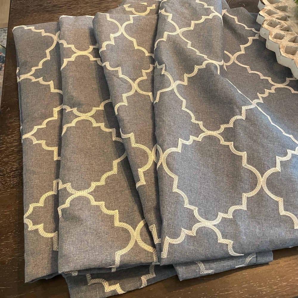 2 pairs of curtain panels (37”x84”)